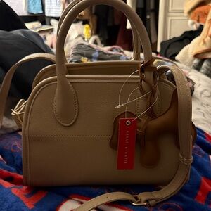 Kelly & Katie Beige Satchel